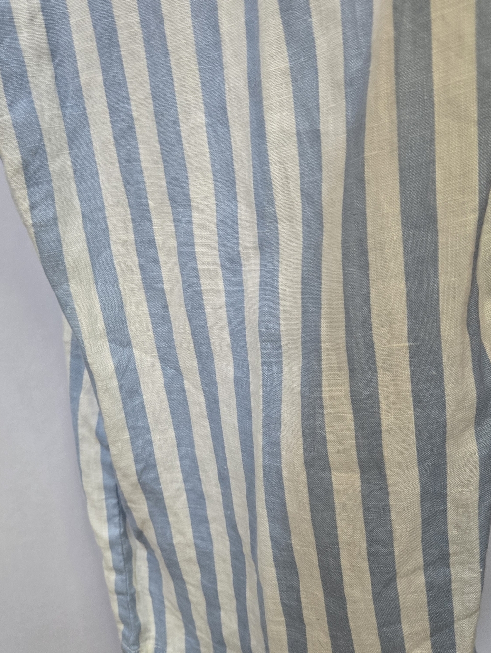 MANGO Casual Size XS Striped Blue & White Maxi Jumpsuit with Tie Waist - Picture 6 of 9